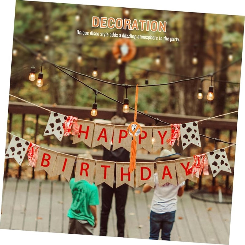 Large Reflective Mirror Disco Ball Hanging Ornament for Party Wedding Decorations - Image 2